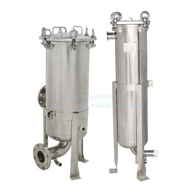 Przemysłowy filtr koszowy SS304 Filtracja wstępna wody pod wysokim ciśnieniem Wkład worka ze stali nierdzewnej 32 cale 5 mikronów